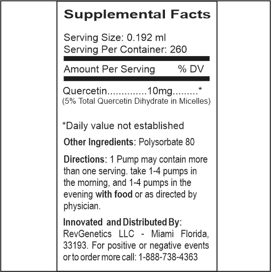 MetaQuercetin Pump, Liquid Super Quercetin MetaQuercetin-pump-ingredients